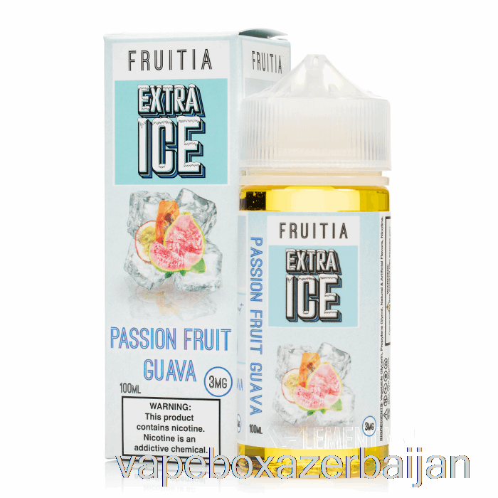 Vape Box Azerbaijan Passionfruit Guava - Extra Ice - Fruitia - 100mL 3mg